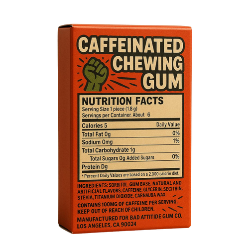 Military Caffeine Energy Gum